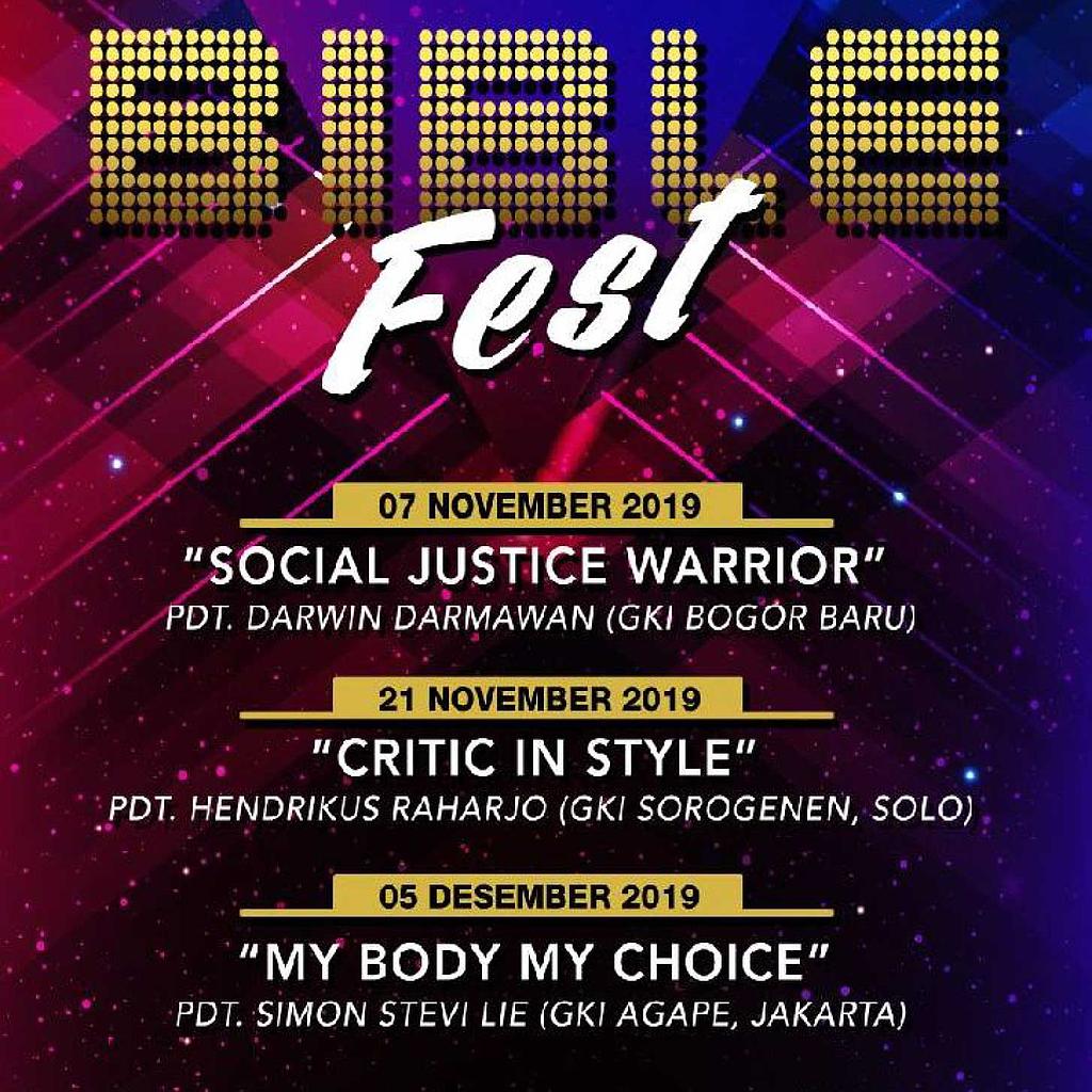 Tiket Terusan Bible Fest 2019